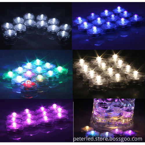 LED waterproof submersible light color change for party,bar decoration